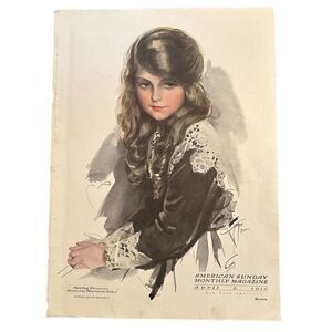 Antique Magazine Cover American Sunday April 1916